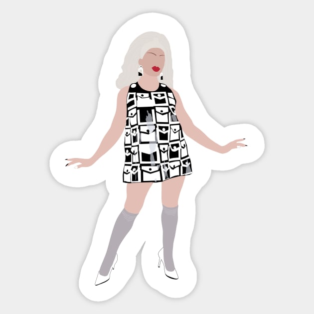 Rosé Pockets Runway Sticker by dylego